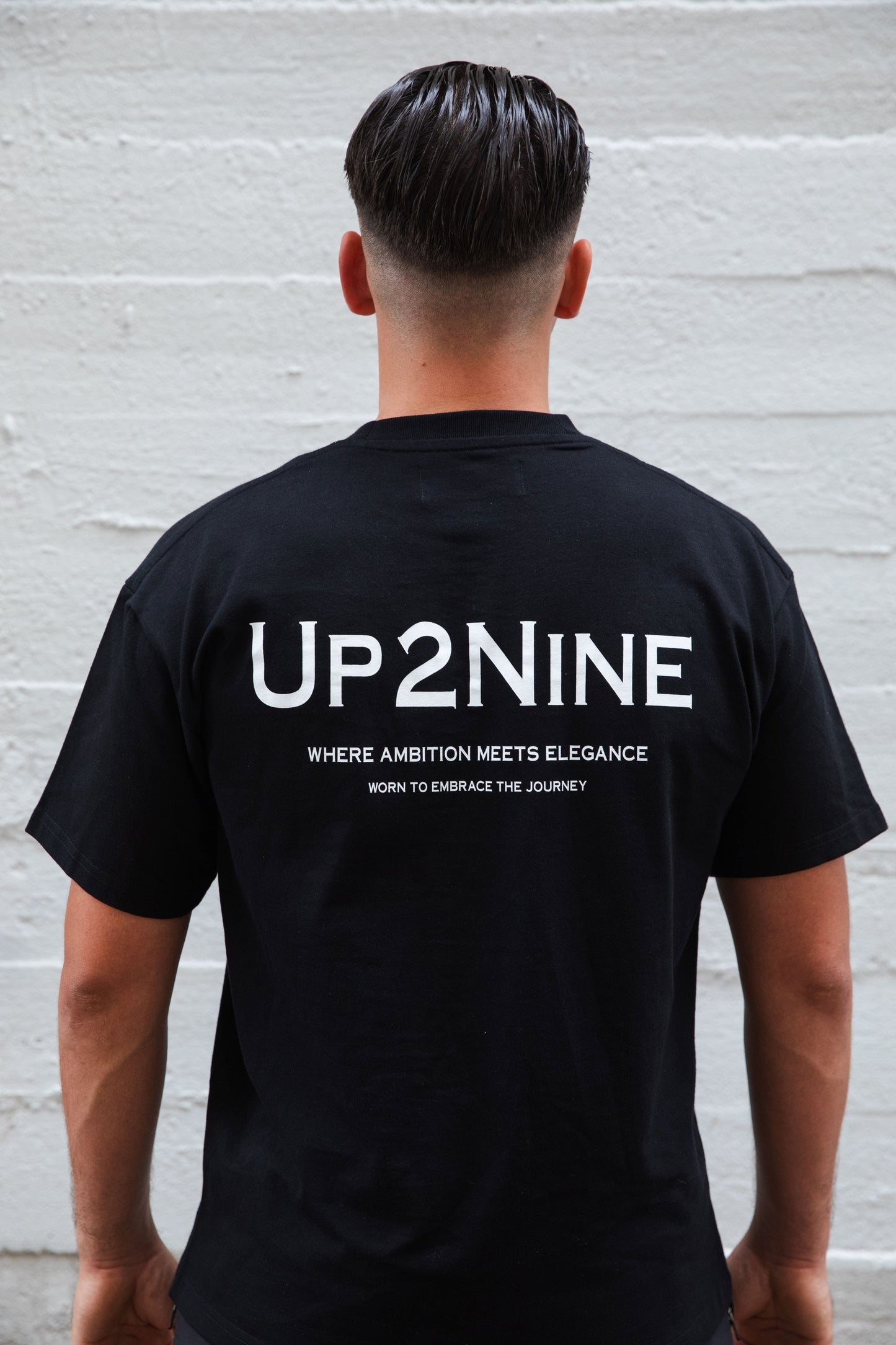 Oversized Tee Zwart | Up2Nine