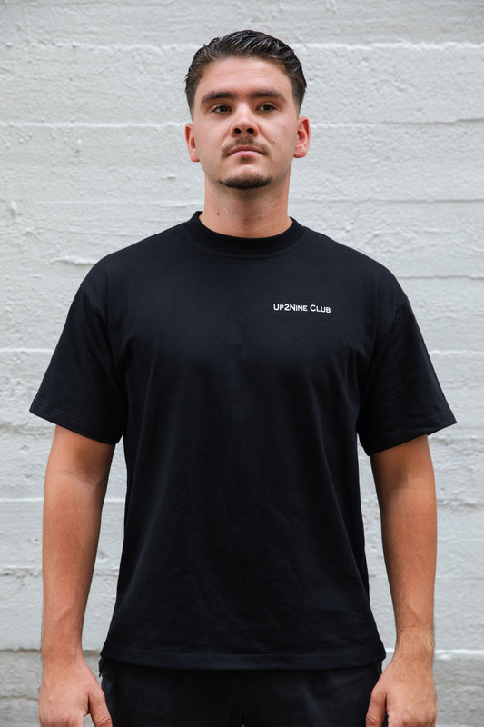 Oversized Tee Zwart | Up2Nine