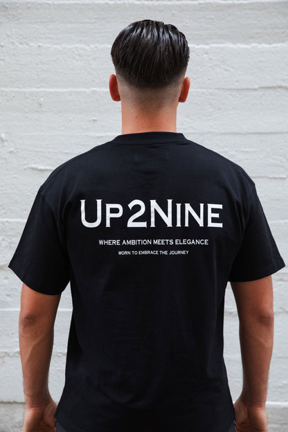 Oversized Tee Zwart | Up2Nine