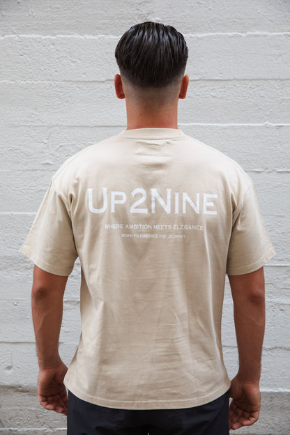 Oversized Tee Beige | Up2Nine